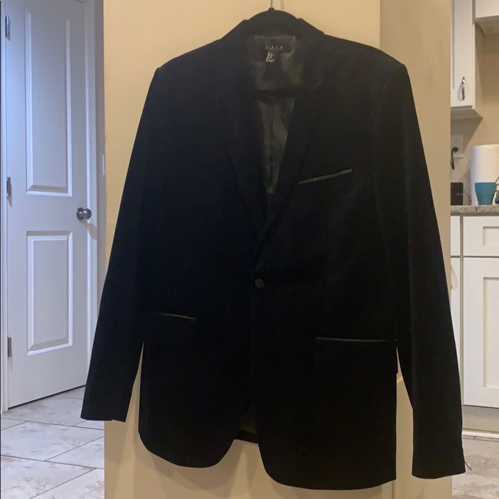 Velvet Blue Suit Jacket